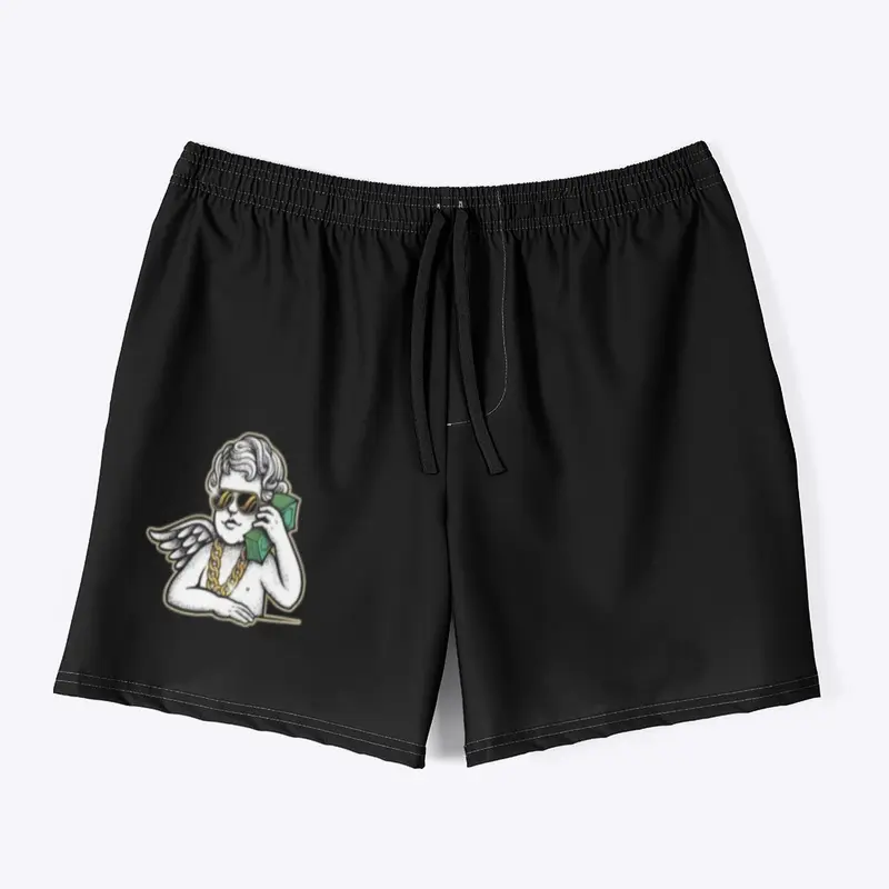 Money angel swim trunks