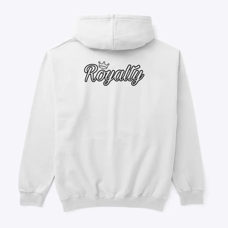  royalty pull over hoodie back design