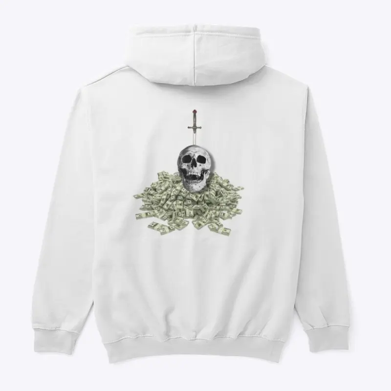 Royalty money skull hoodie 