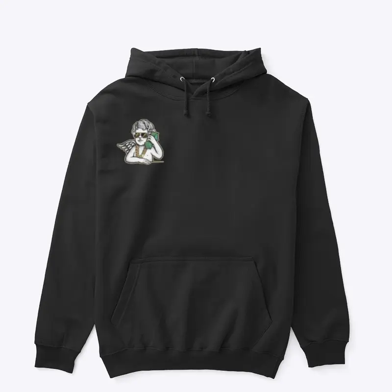 Money angel pull over hoodie