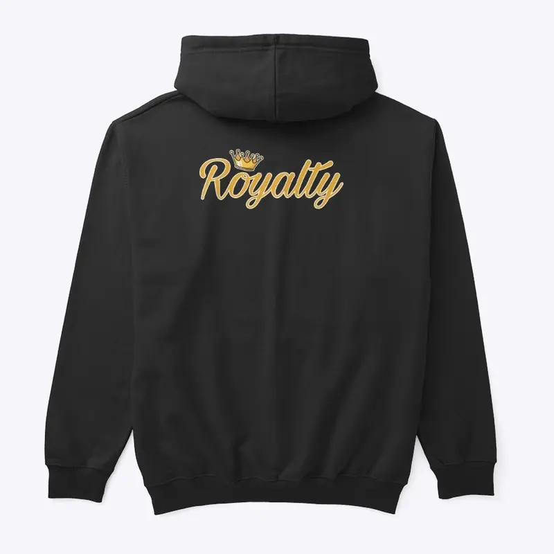 Classic gold royalty hoodie back design