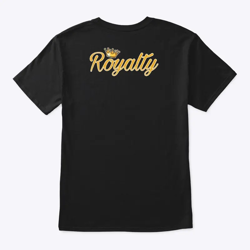 Classic gold royalty tee back design